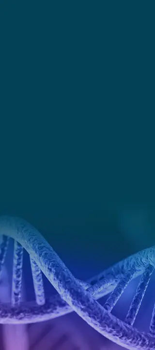 Illustration of a double-helix dna strand symbolizing Jumpcode Genomics gene sequencing platform